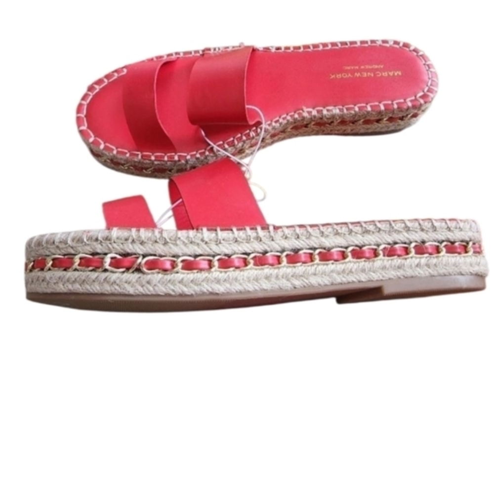 Marc New York Maggie red platform strappy Espidrille‎ sandals 9.5 new!!!